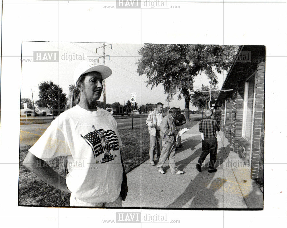 1991 Press Photo abortion demonstration protest - Historic Images