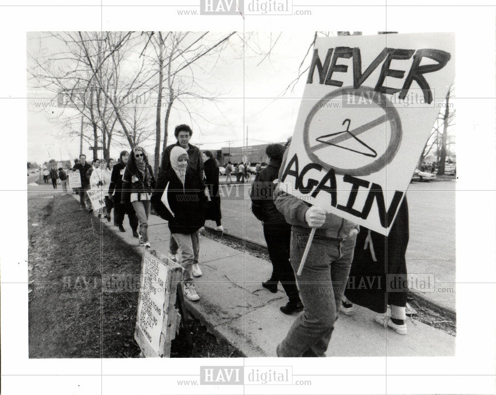 1991 Press Photo Ted Morrison abortion protest - Historic Images