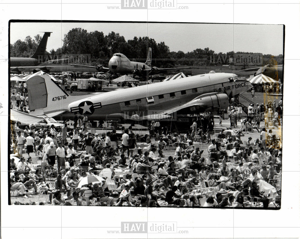1992 Press Photo AirMichigan Willow Run C47B - Historic Images
