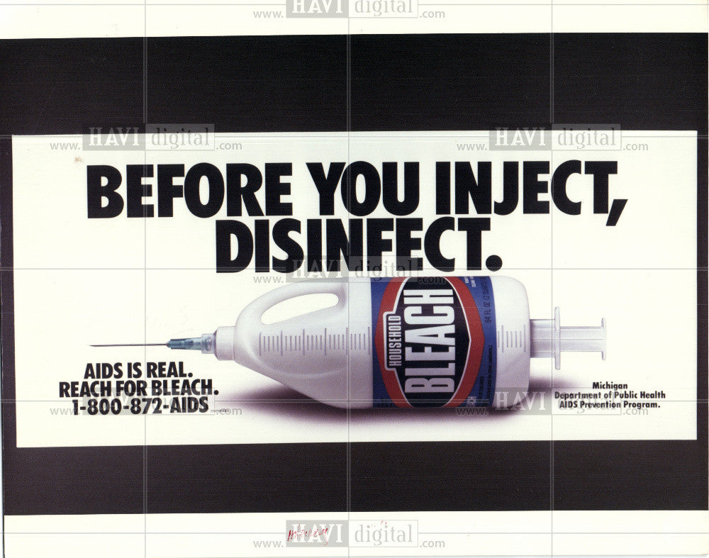 1989 Press Photo Aids health disease 1989 sick - Historic Images