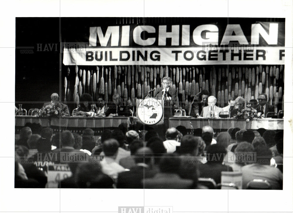 1985 Press Photo American Federation Labor Congress - Historic Images