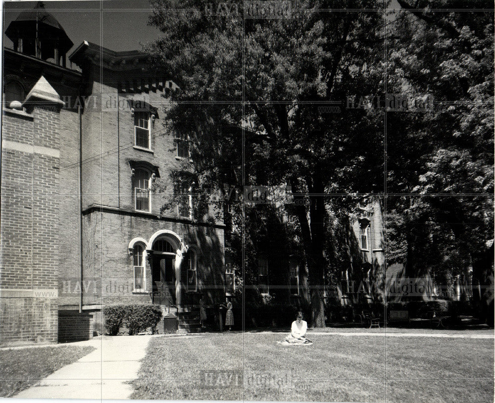 1957 Press Photo Adrian College South hall Michigan - Historic Images