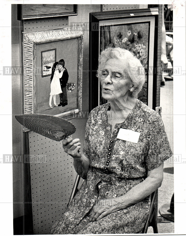 1983 Press Photo Ann Arbor Michigan Art Festival Senior - Historic Images