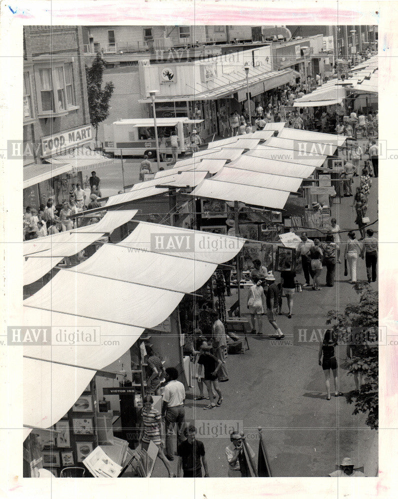 1974 Press Photo ann arbor michigan art festival - Historic Images