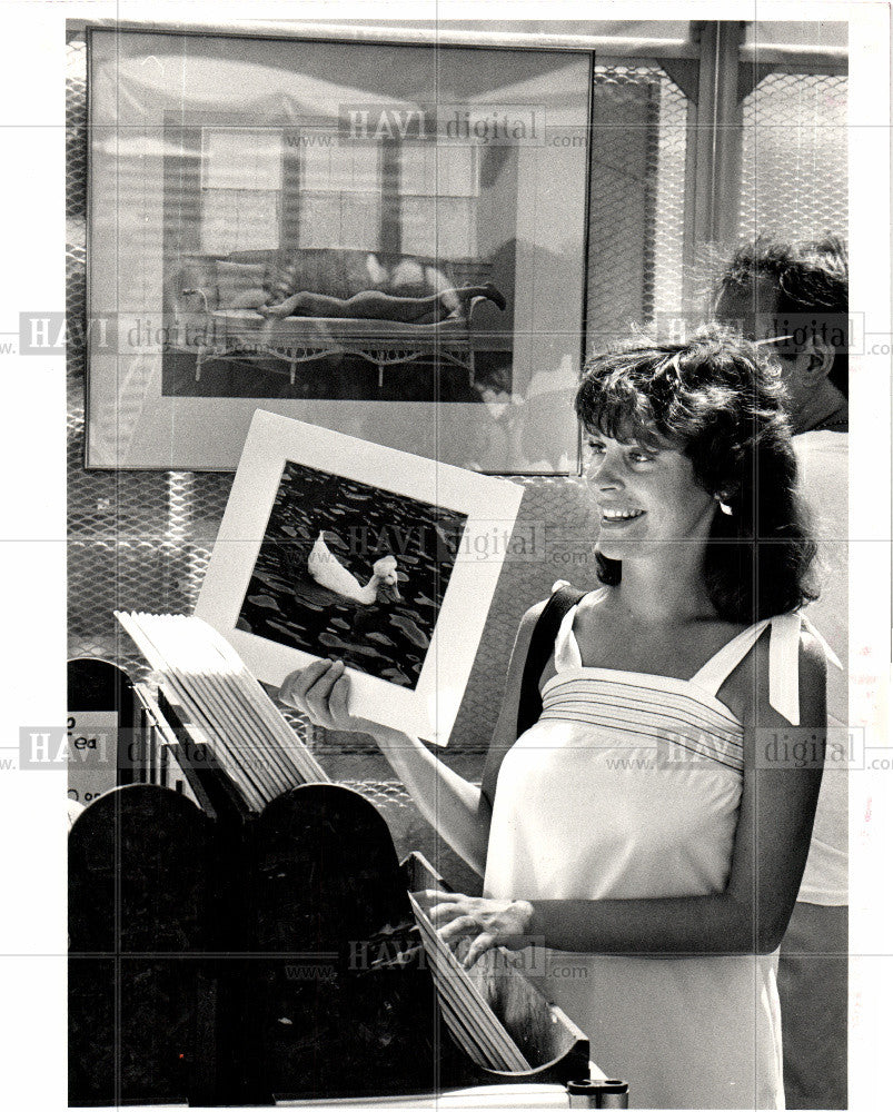 1983 Press Photo Tami Lowrie Ann Arbor art festival - Historic Images