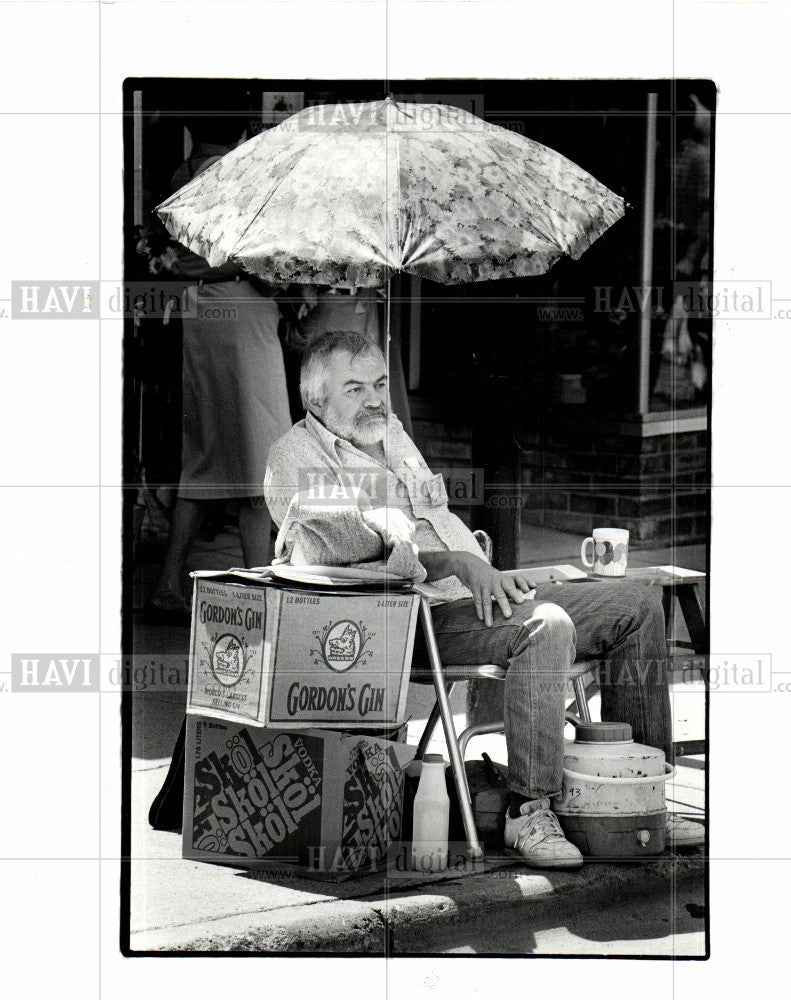 1985 Press Photo Ann Arbor Michigan Art Fair festival - Historic Images