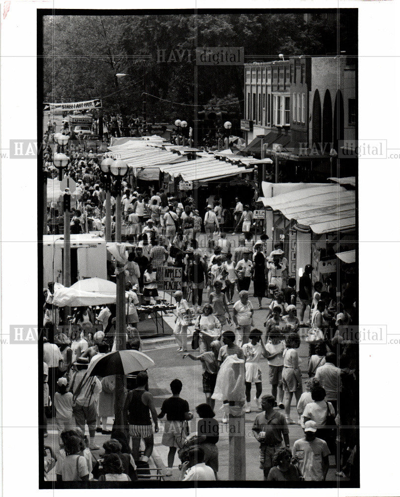 1990 Press Photo Ann Arbor  Michigan Art Festival - Historic Images