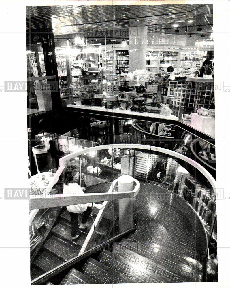 1984 Press Photo Ann Arbor michigan shopping center - Historic Images