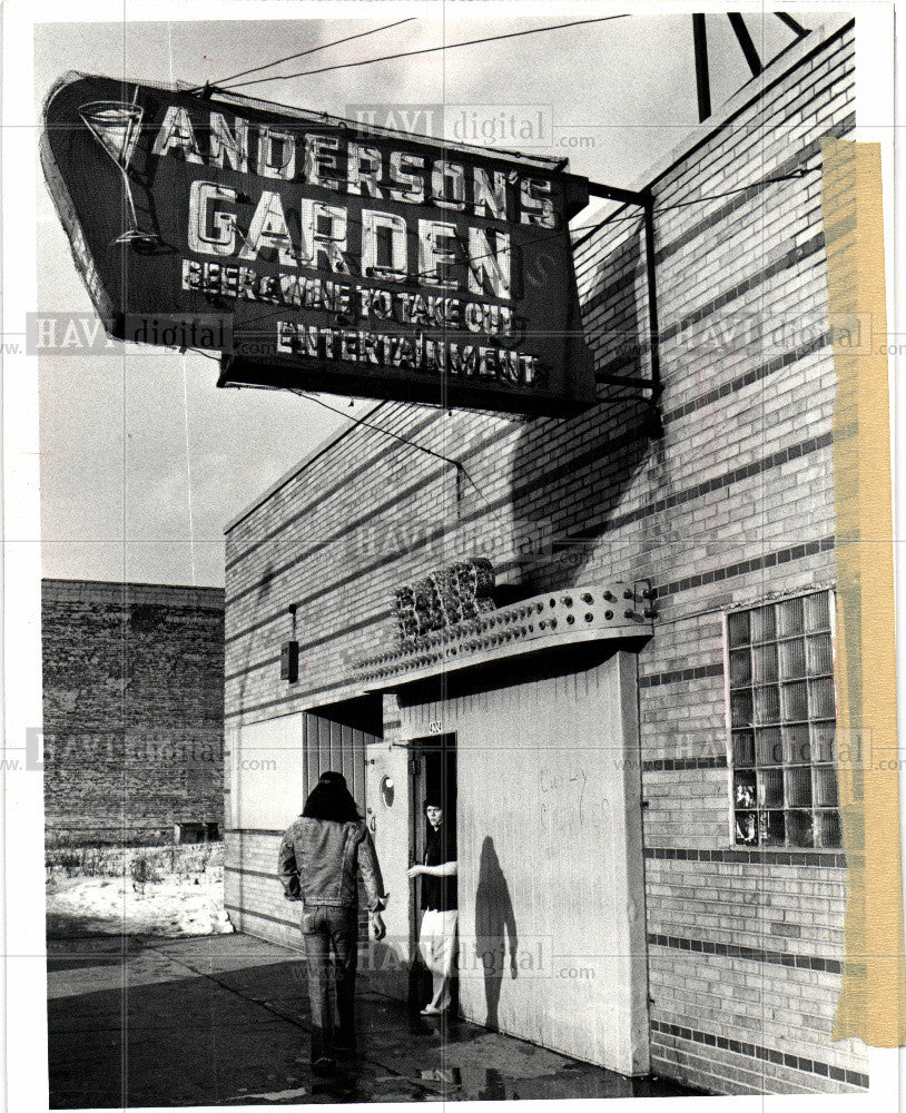 1981 Press Photo Anderson&#39;s Garden restaurant - Historic Images