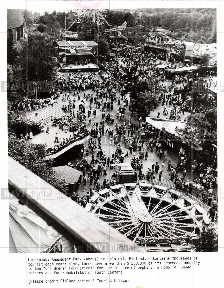 1978 Press Photo Amusement park - Historic Images