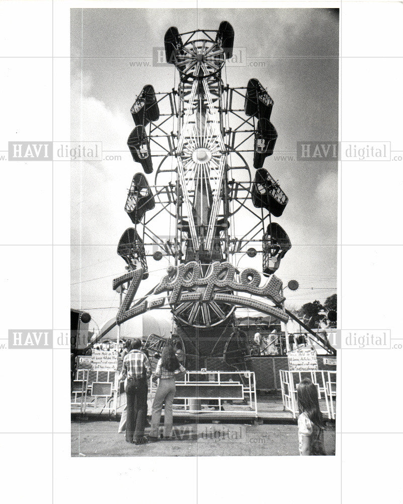 1978 Press Photo AMUSEMENT PARK - Historic Images