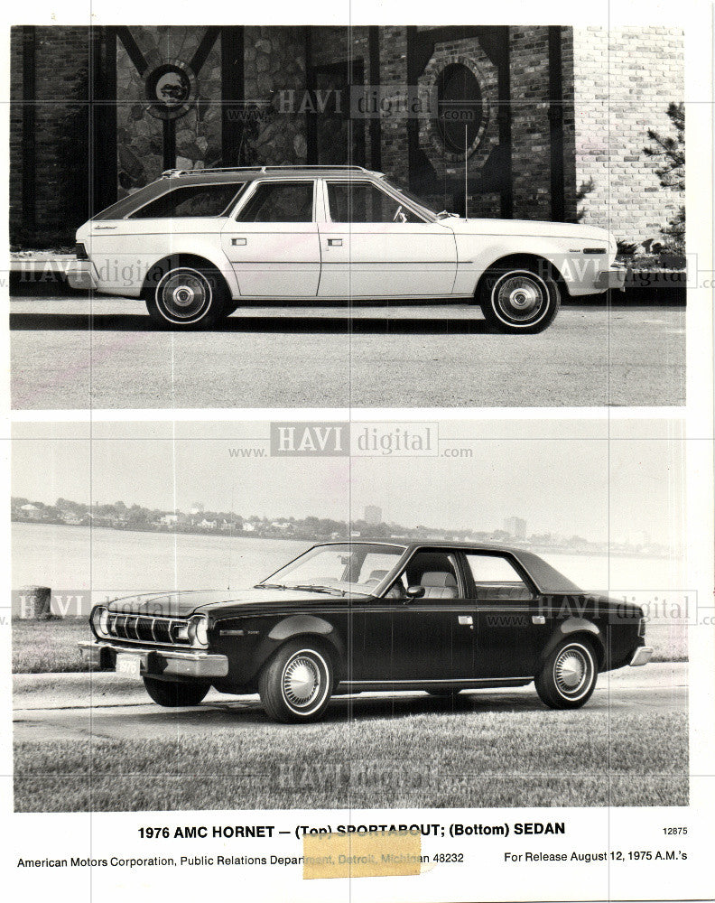 1975 Press Photo 1976 AMC&#39;s Hornet, Automobile - Historic Images