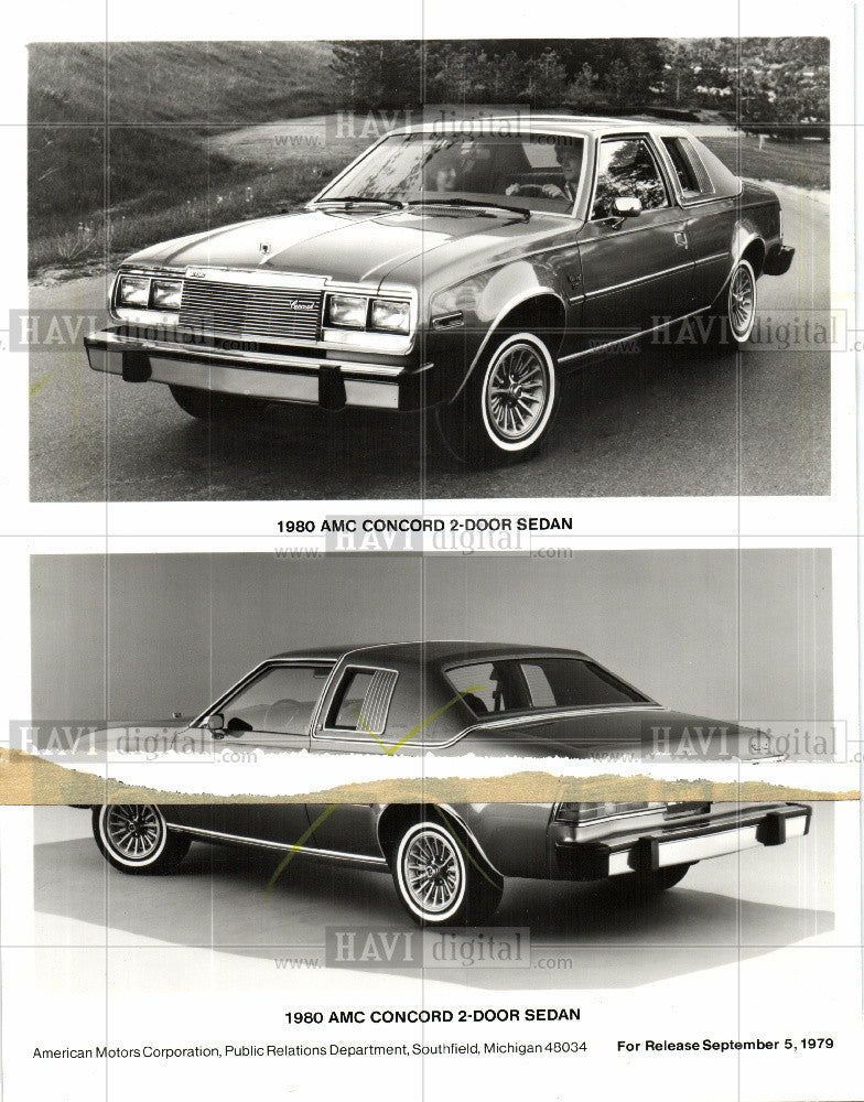 1979 Press Photo AMC concord 2-door sedan promotional - Historic Images