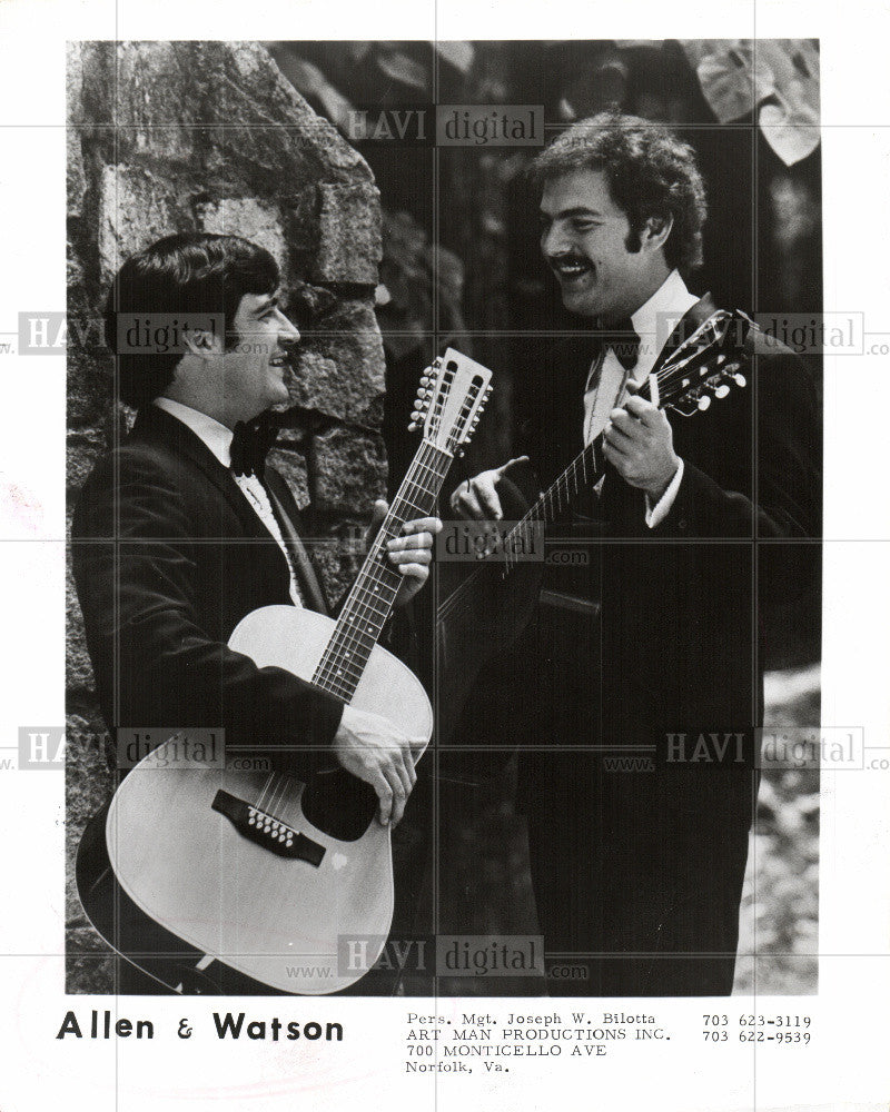 1973 Press Photo Dich Allen Fred Watson Musicians - Historic Images