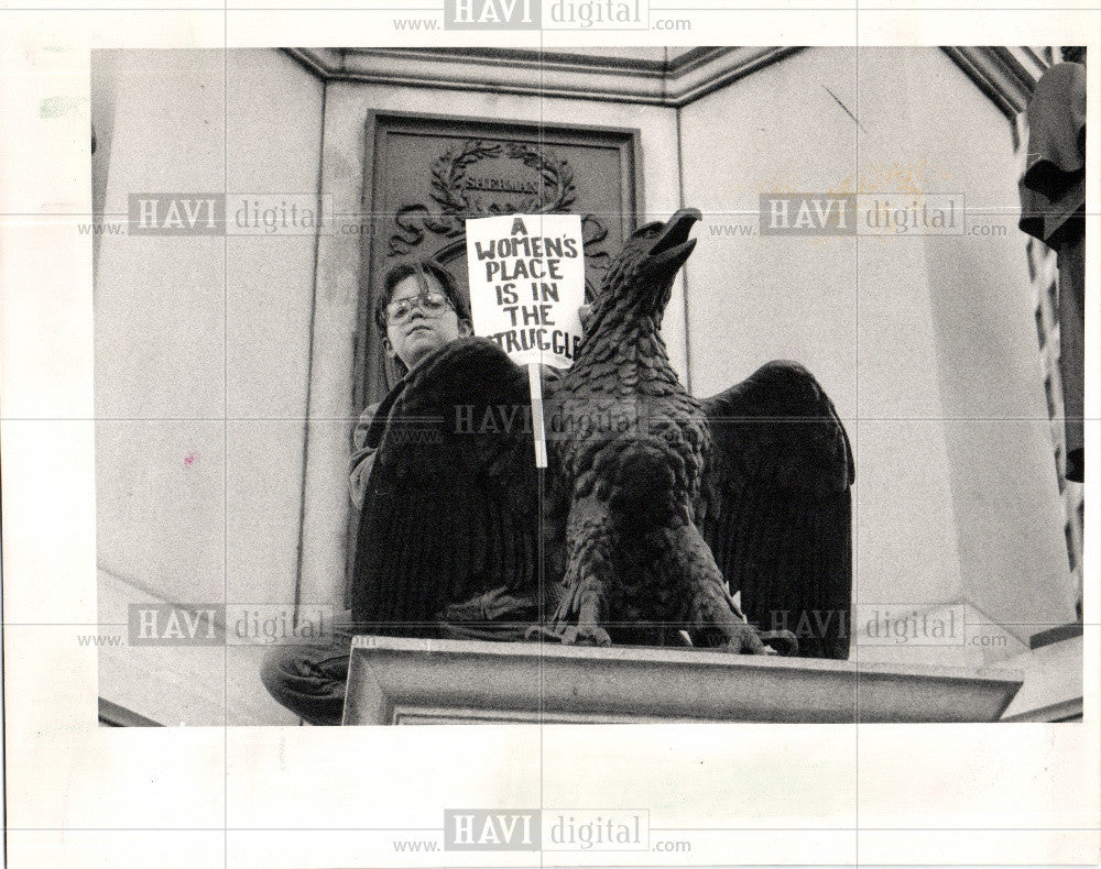 1989 Press Photo ABORTION RALLYS - Historic Images