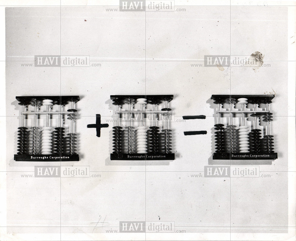 1955 Press Photo ABACUS - Historic Images