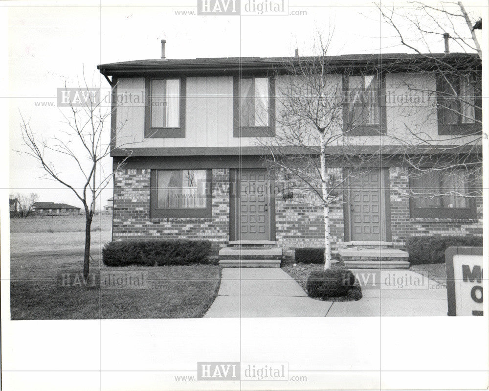 1980 Press Photo Green Hill Townhouse Farmington Hills - Historic Images