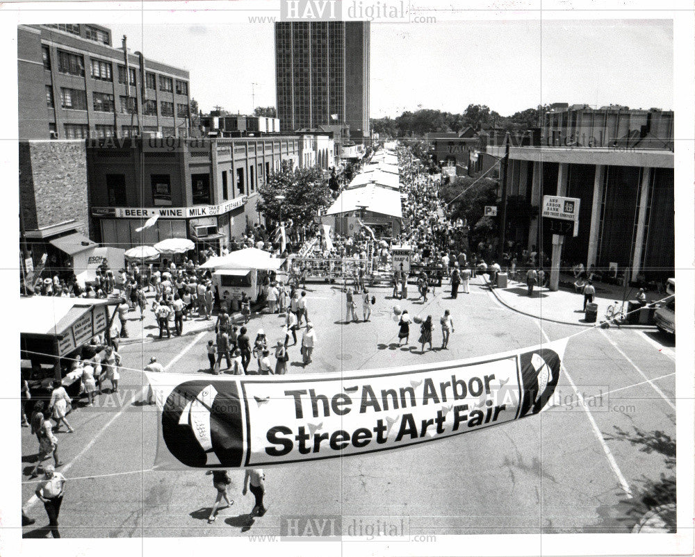 1980 Press Photo ANN ARBOR ART FAIR - Historic Images