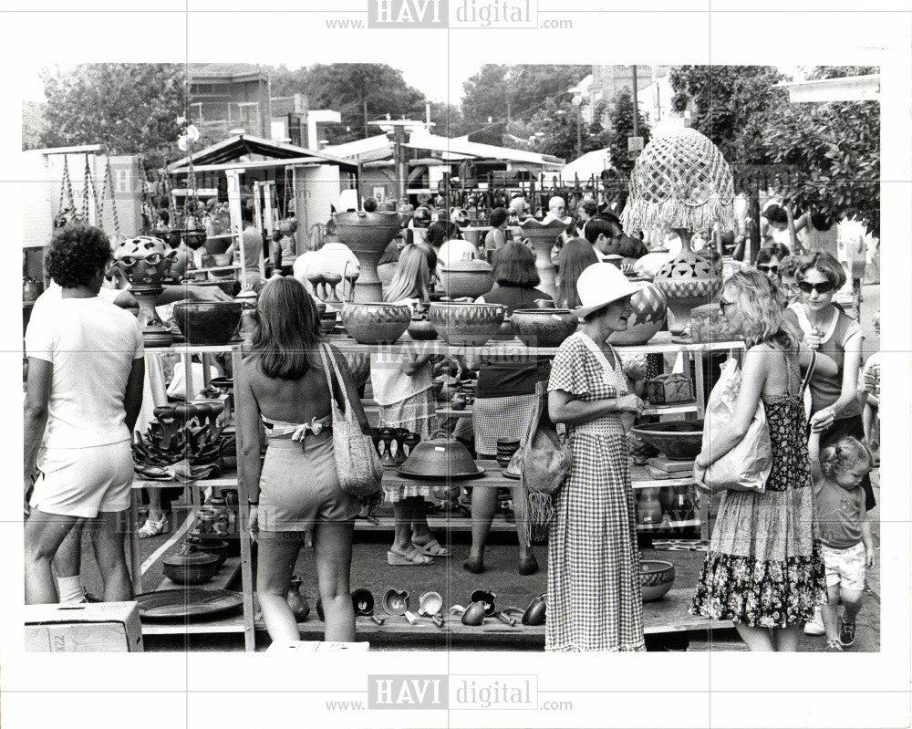 1978 Press Photo Ann Arbor, Art Festival , 1978 - Historic Images