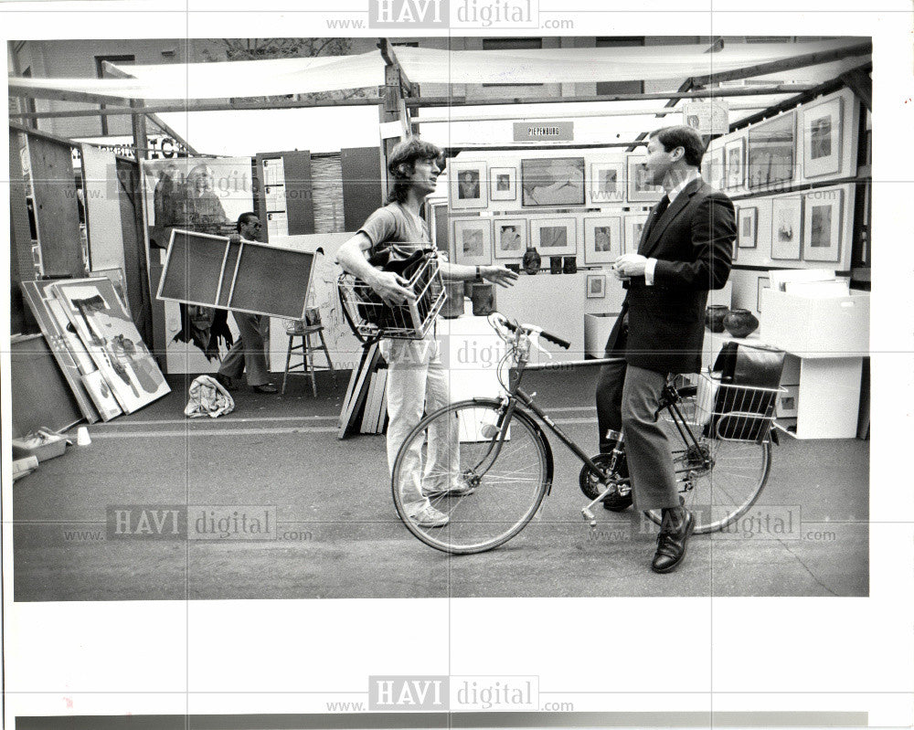 1984 Press Photo Ann Arbor Art Fairs Ann Arbor Michigan - Historic Images