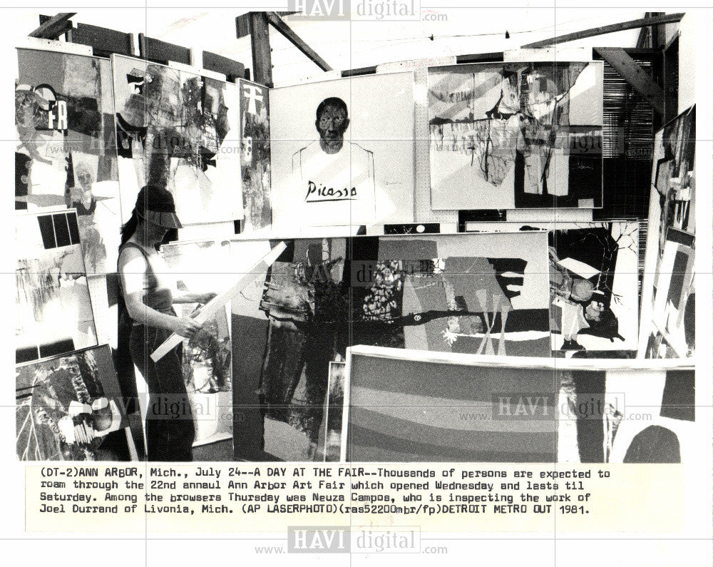 1981 Press Photo Neuza Campos Joel Durrand Ann Arbor - Historic Images