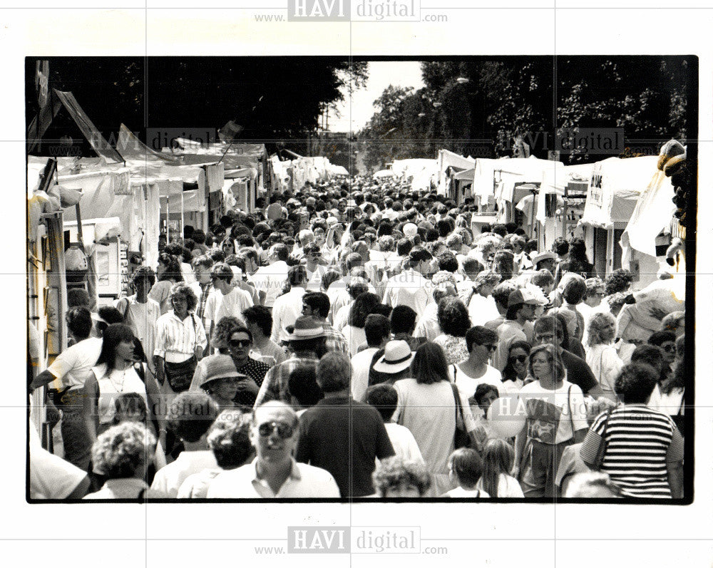 1991 Press Photo Summer Art Fair Ann Ardor - Historic Images