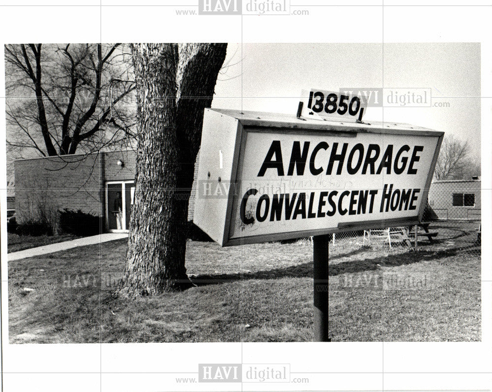 1983 Press Photo Anchorage Convalescent Home Detroit - Historic Images