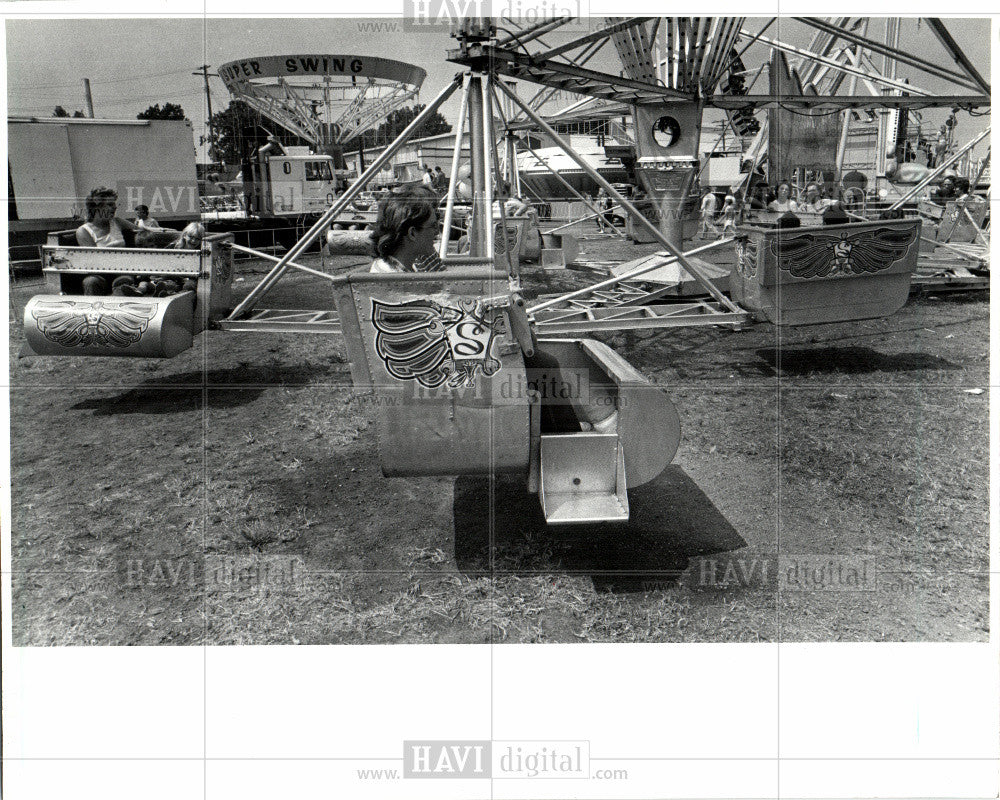 1986 Press Photo THE SCRAMBLE RIDE AT MICHIGAN STATE - Historic Images