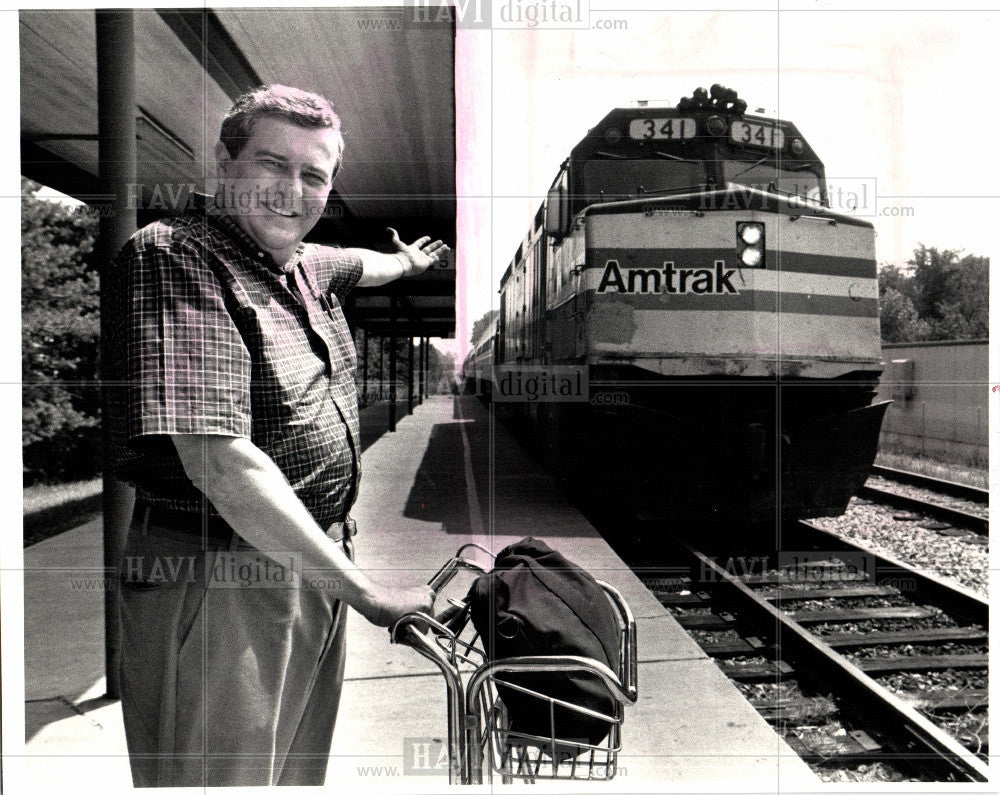 1987 Press Photo Amtrak 800 USA Rail - Historic Images