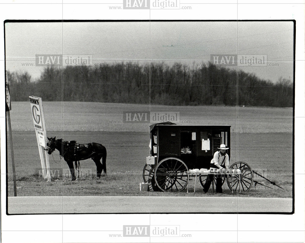 1986 Press Photo Amish - Historic Images