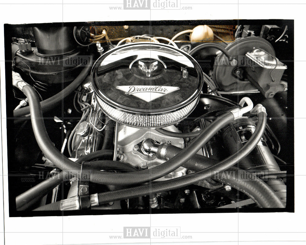 1990 Press Photo American DreamCar Logo 1967 GTO Engine - Historic Images