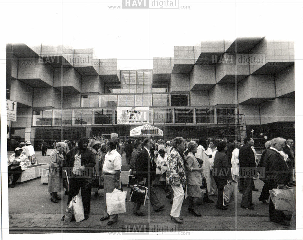 1988 Press Photo Cobo Hall - Historic Images