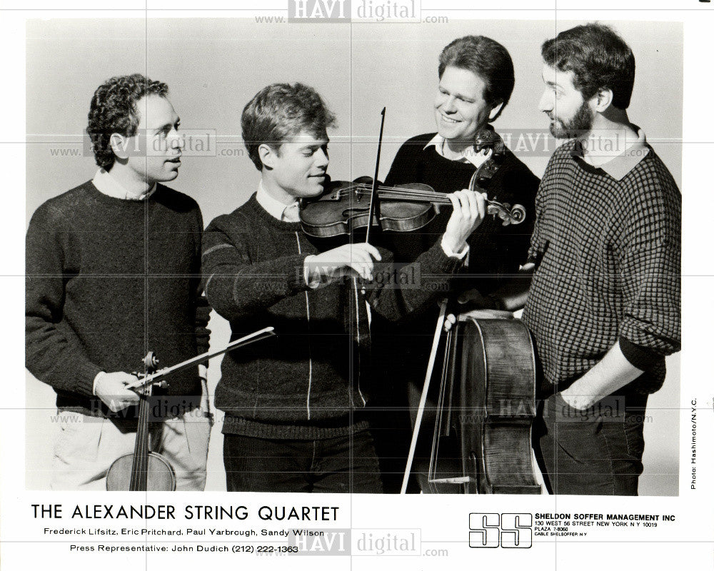 1989 Press Photo The Alexander String Quartet - Historic Images