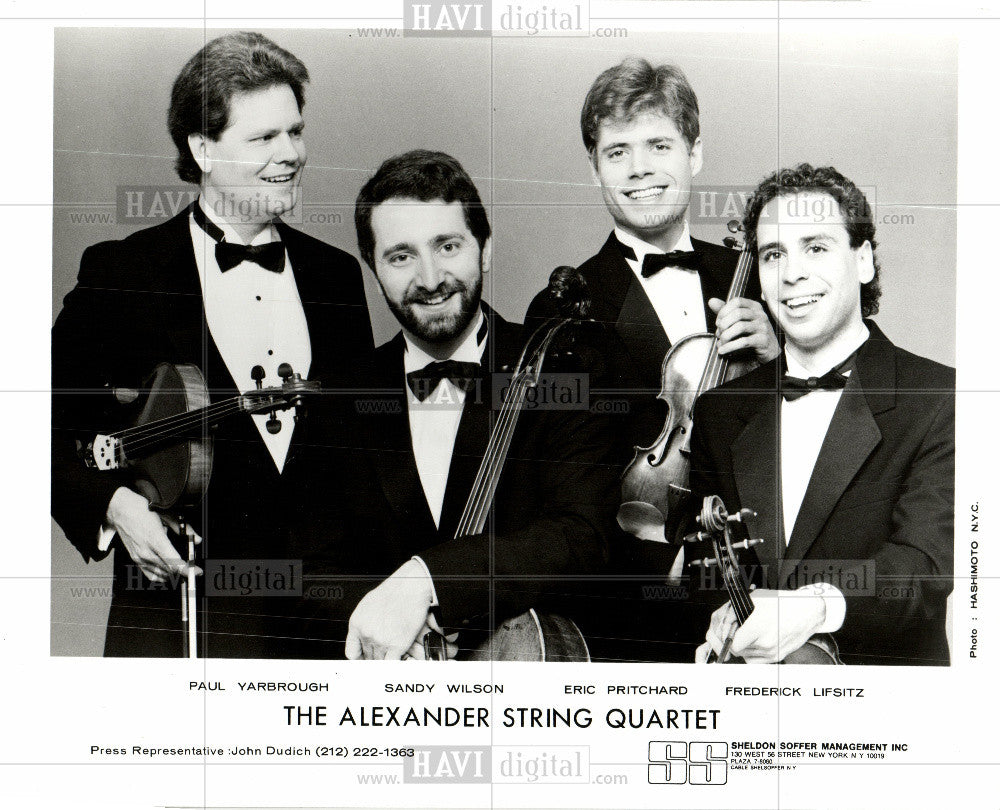 1989 Press Photo Alexander String Quartet - Historic Images