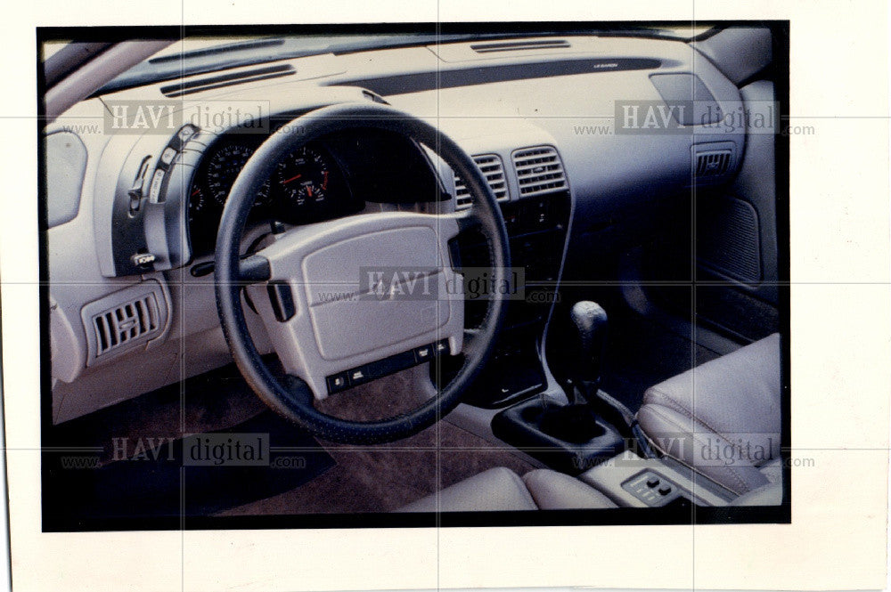 1989 Press Photo Chrysler LeBaron interior car auto - Historic Images