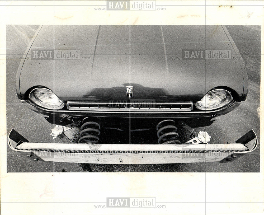 1972 Press Photo automobile bumper design - Historic Images