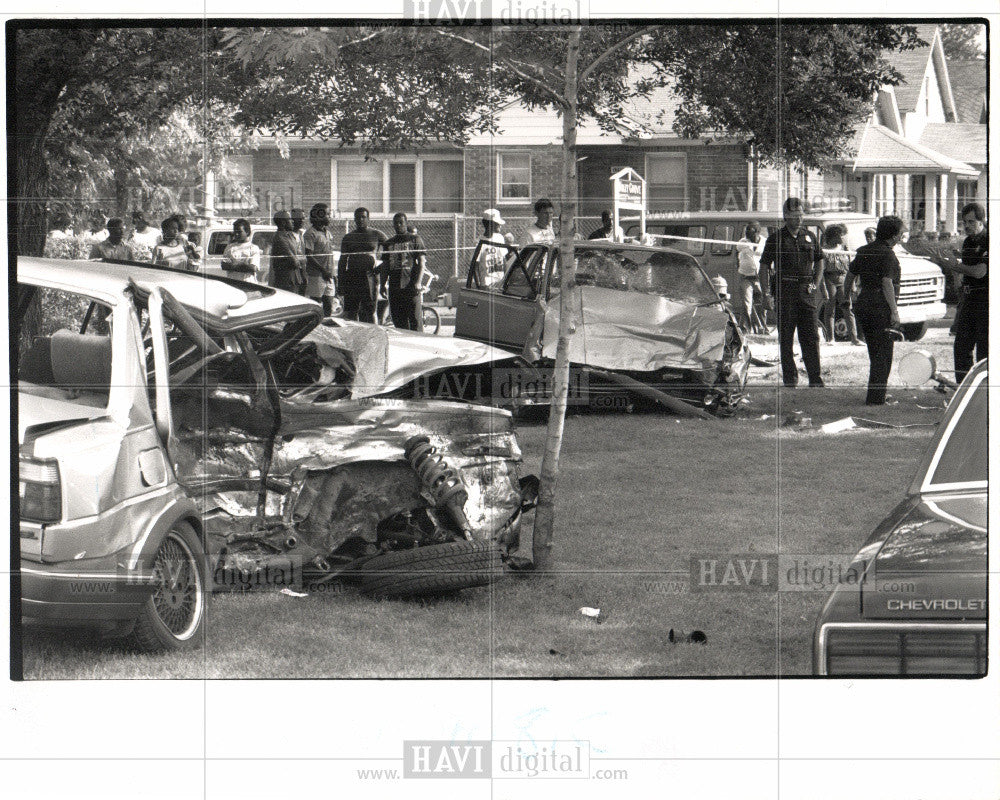 1989 Press Photo East Nevada and Roipelle in Detroit - Historic Images