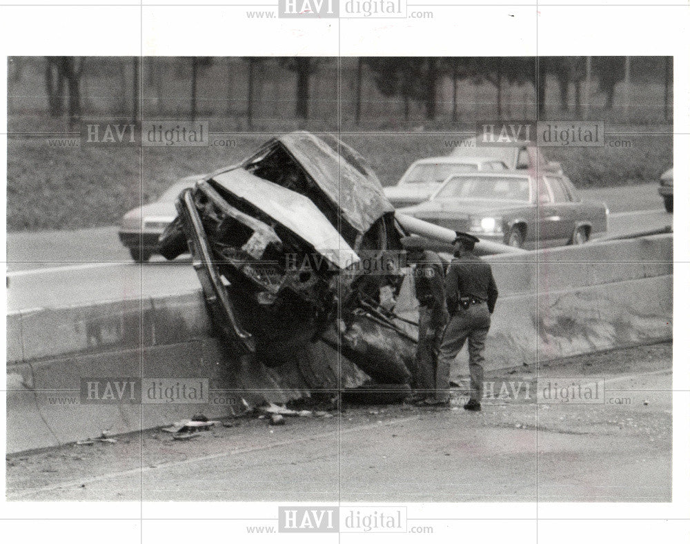 1991 Press Photo Automobile - accident - Historic Images