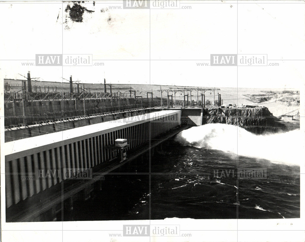 1971 Press Photo Aswan Dam UAR power station - Historic Images