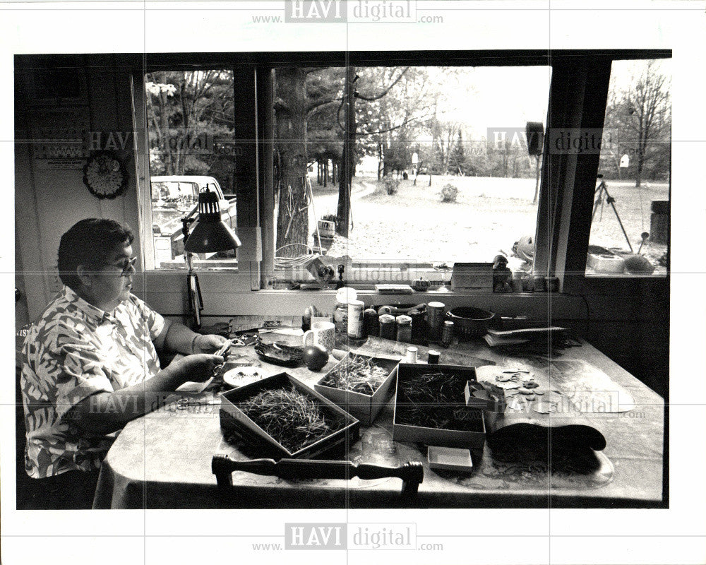 1987 Press Photo Catherine Baldwin Leelanau County - Historic Images