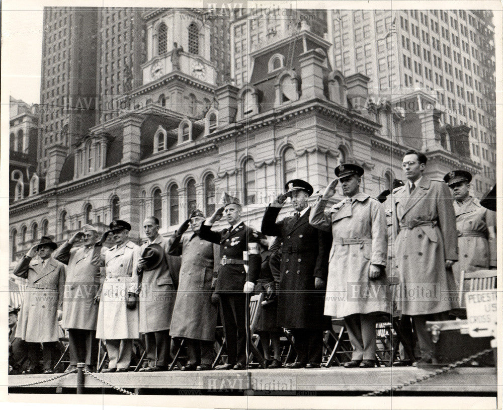 1946 Press Photo Armistace Day parade - Historic Images