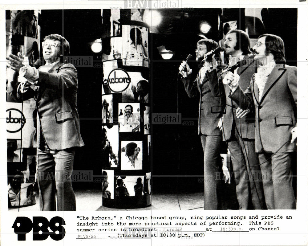 1975 Press Photo Arbors Singers PBS - Historic Images