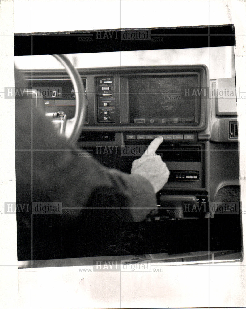 1989 Press Photo Pathfinder Navigation General Motors - Historic Images