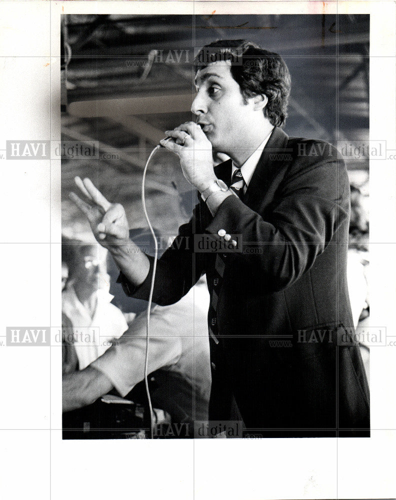 1980 Press Photo AUCTIONEER DAVID D&#39;AMICO - Historic Images