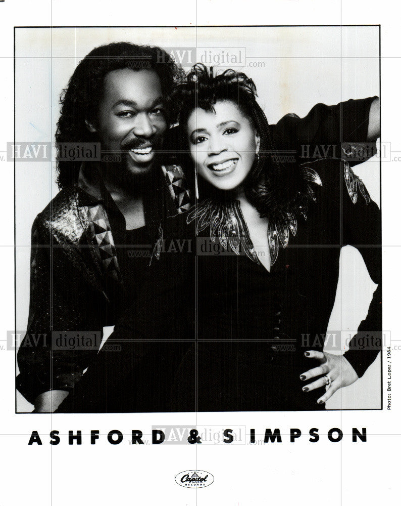 1985 Press Photo Nicholas Ashford Valerie Simpson - Historic Images