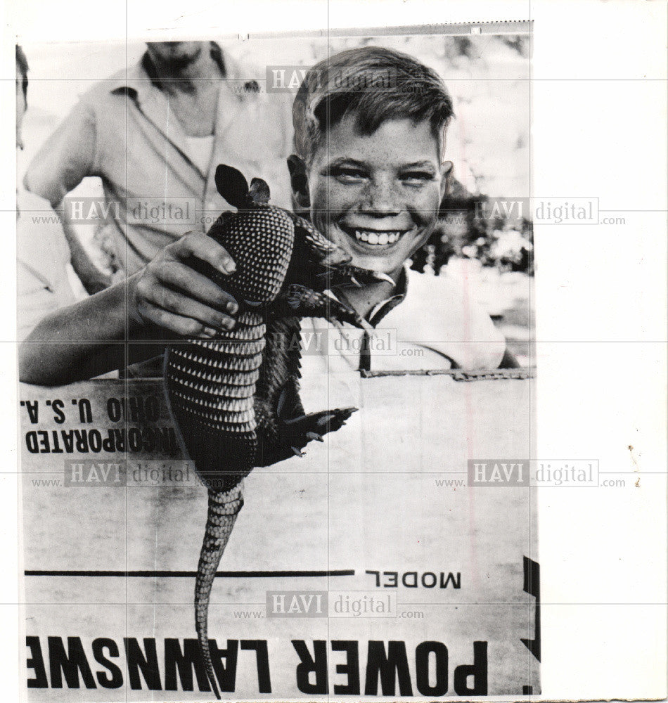 1969 Press Photo Armadillo - Historic Images