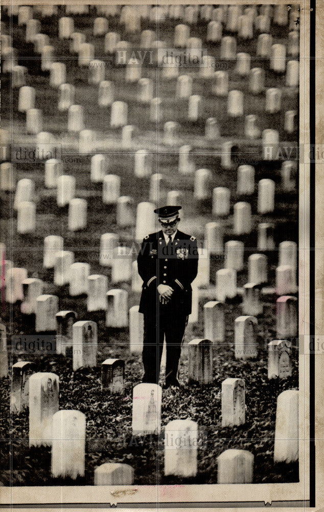 1974 Press Photo Arlington National Cemetary - Historic Images