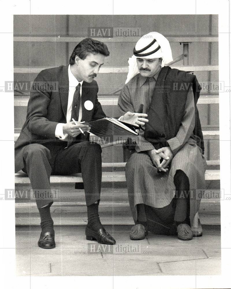 1987 Press Photo Arab American World festival Detroit - Historic Images