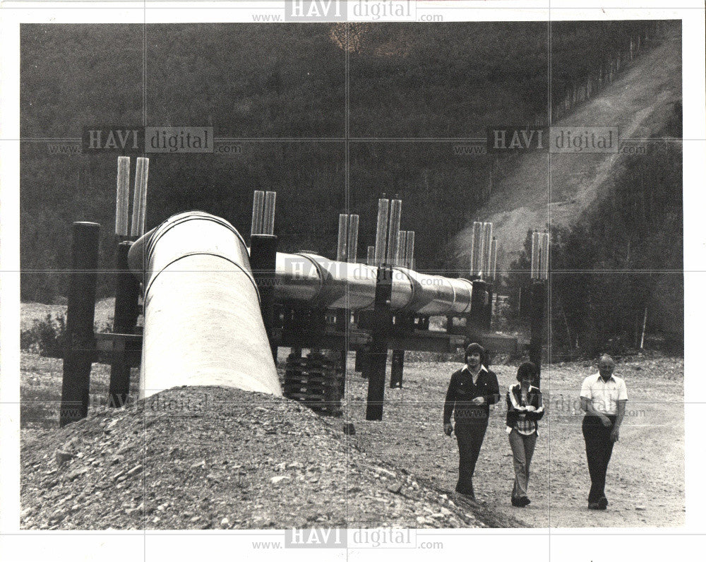 1990 Press Photo Oil line fire bank energy transport - Historic Images