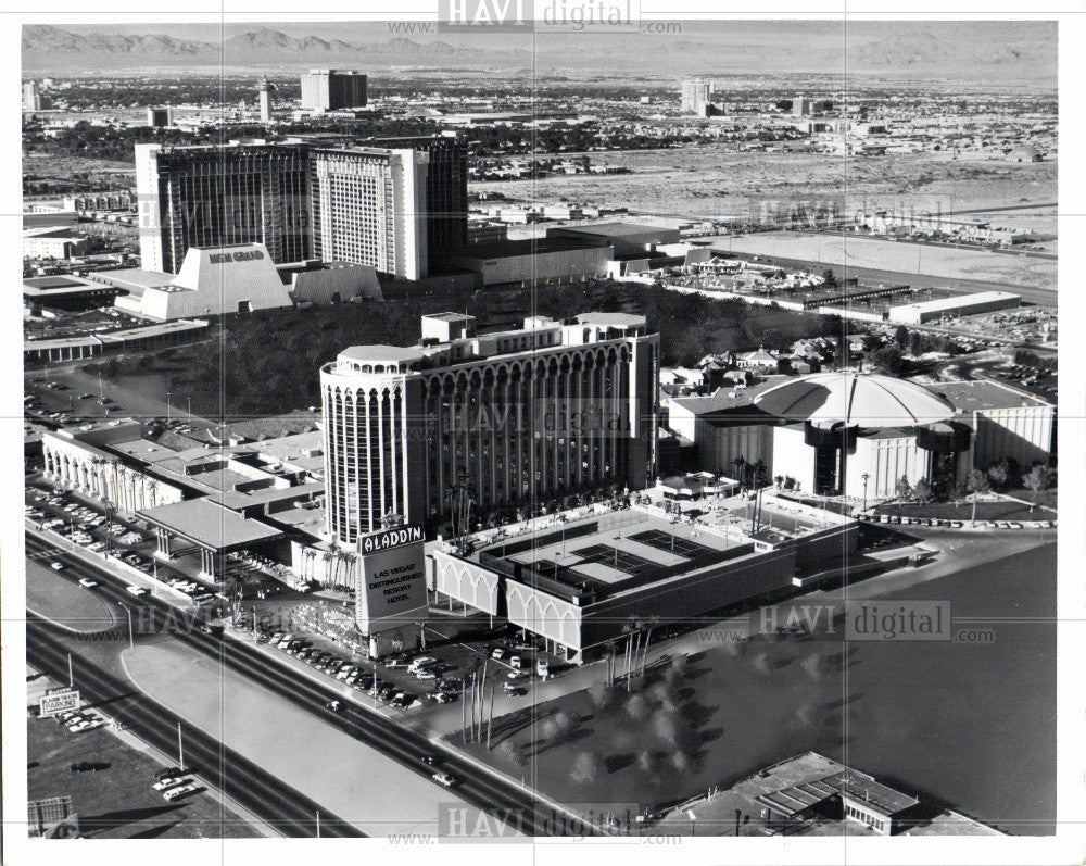 Press Photo Aladdin hotel - Historic Images